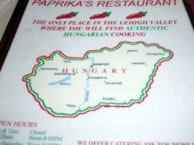 Dinner at Paprikas