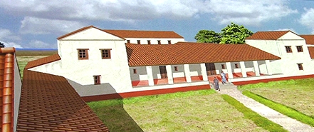 Speculative artist rendering of main building